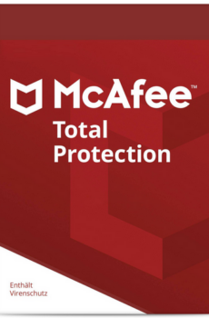 McAfee Total Protection (1 Jahr /1 Gerät) Neueste Version + kostenlose Updates